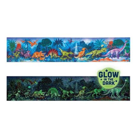 Puzzle pentru copii flourescent cu Dinozauri (200 piese, 1.5m) - imagine 10
